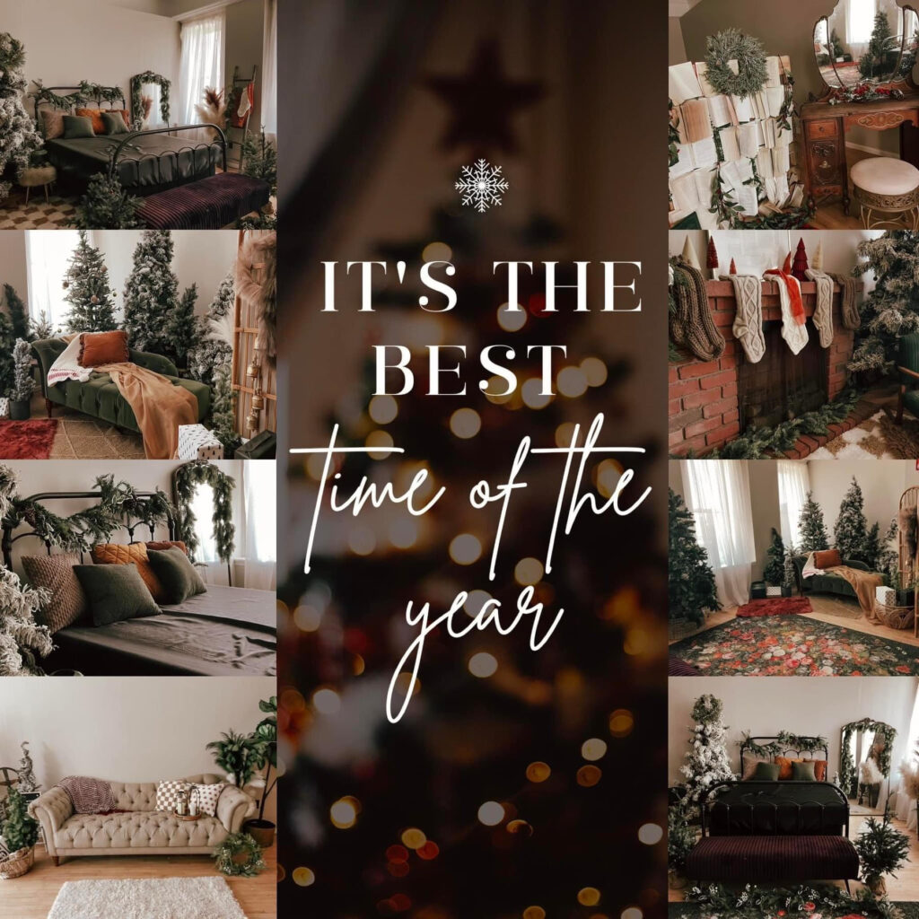 Cozy Christmas decorations and festive home interiors.